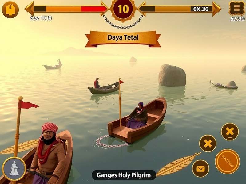 Ganges Holy Pilgrim Indian Festival Event